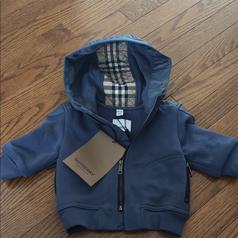 Burberry Blue Kids Hoodie